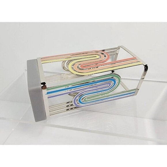 Bath & Body Works Rainbow Wavy Stripes Foaming Soap Holder Sleeve NEW - Picture 8 of 9